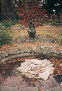 Sculpture and Pond