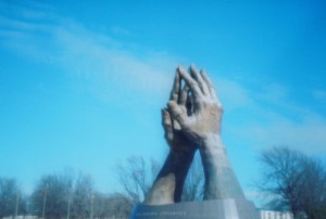 Praying Hands Sculpture - Oral Roberts University