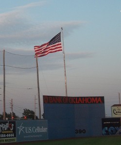 Flag at Drillers Stadium