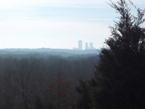 Downtown Tulsa from the Osage Hills