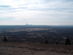 Downtown Tulsa from Holmes Peak