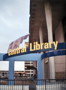 Central Library Sign