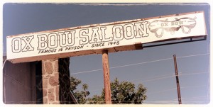 Ox Bow Saloon Sign