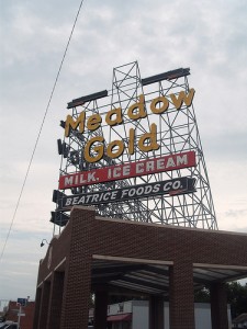 Meadow Gold Sign