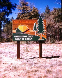 Fire Danger Sign - early 1960's