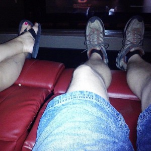 #fridacation #fromwhereisit #atthemovies with Heather recliners!