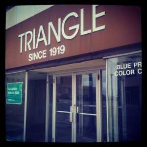 Triangle -  cool art and drafting supply store #downtowntulsa is not going to make it to a 100 #igersok
